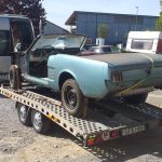 ford mustang v8 289 cabrio 1966 restauration turquoise 1