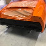 ford mustang mach1 1970 muscle car restauration heck lackiert