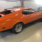 ford mustang mach1 1970 muscle car restauration montage