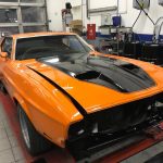 ford mustang mach1 1970 muscle car restauration orange 76