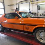 ford mustang mach1 1970 muscle car restauration orange 86