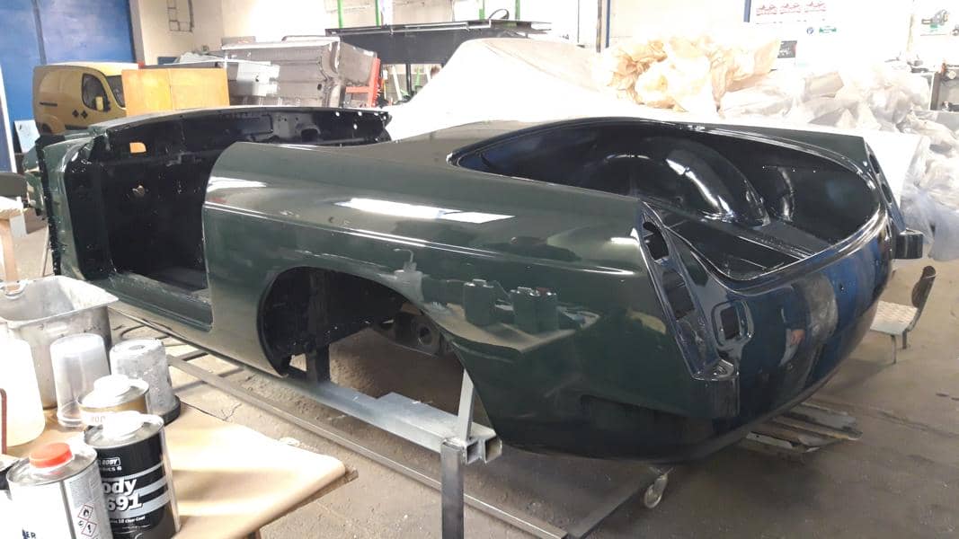 mg c v8 roadster 1968 restauration british racing green karosserie