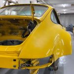 porsche 911 g turbo 1980 restauration gelb 41