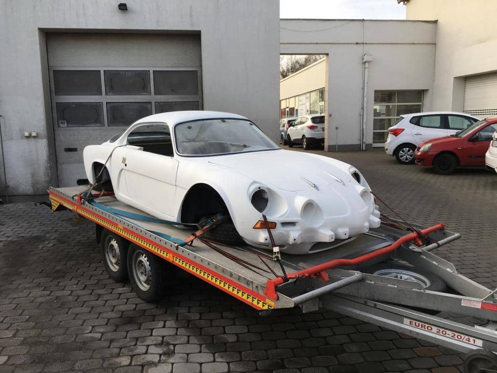 renault alpine a110 coupe 1974 reparatur blau 1