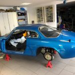 renault alpine a110 coupe 1974 reparatur blau 8