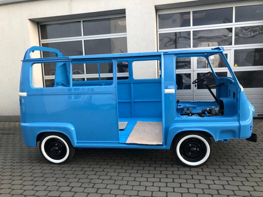 renault estafette r 2136 bus 1975 restauration blau 36