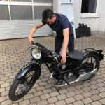 terrot 175 motorrad 1931 restauration schwarz 50