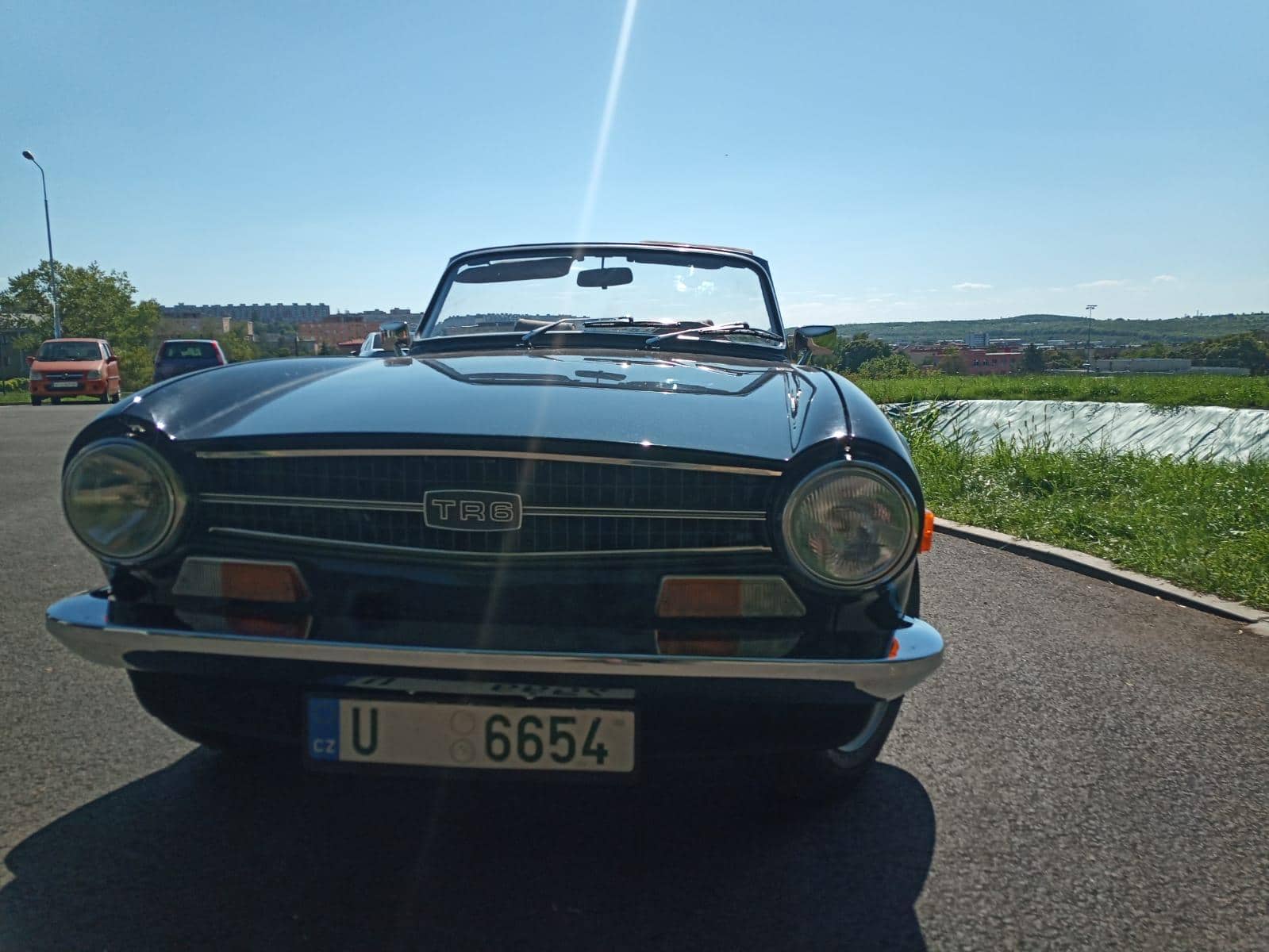 triumph tr6 roadster 1970 restauration blau 41