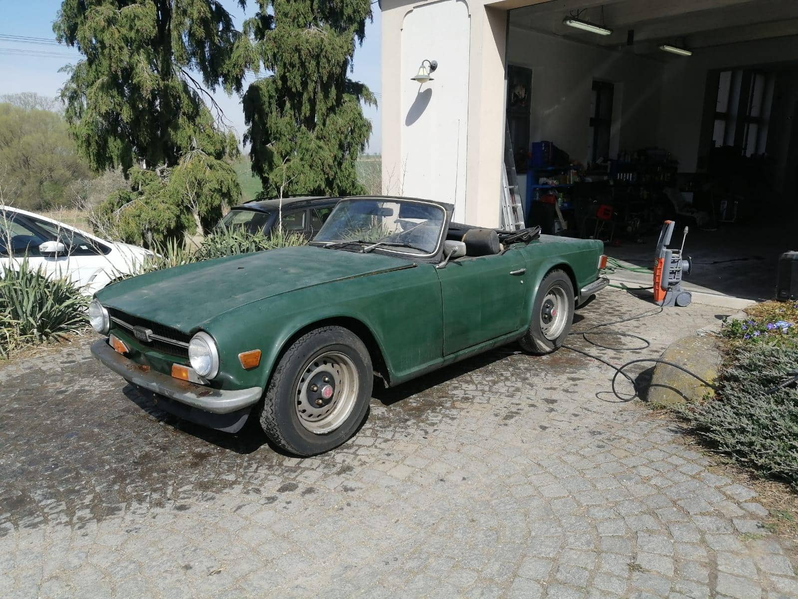 triumph tr6 roadster 1970 restauration blau 76