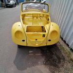 vw kaefer cabrio typ 1 1960 restauration gelb 107