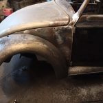 vw kaefer cabrio typ 1 1960 restauration gelb 40