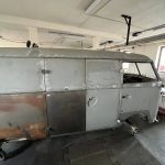 vw t1 bully typ 21 kastenwagen 1959 restauration grau 18