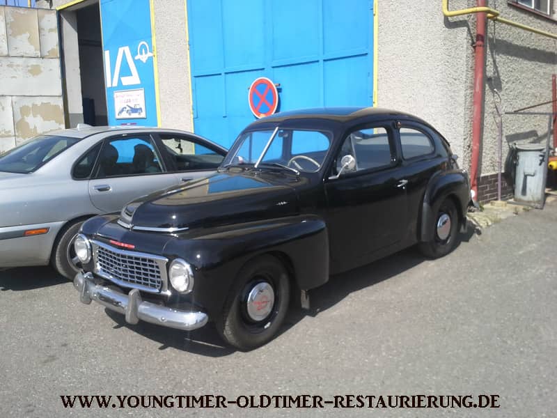 volvo 444h limousine 1956 restauration schwarz 17