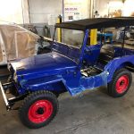 willys jeep 1950 restauration blau 23
