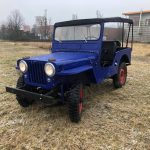 willys jeep 1950 restauration blau 29