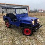 willys jeep 1950 restauration blau 30
