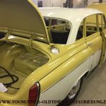 wartburg 311 faltdach 1964 restaurierung gelb weiss 8